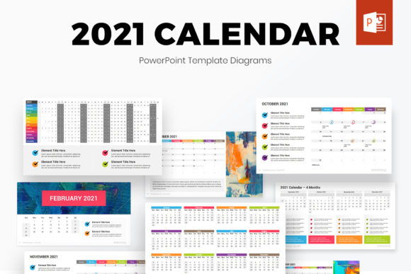 2021 Calendar PowerPoint Diagrams: A Visual Tool for Dynamic Presentations