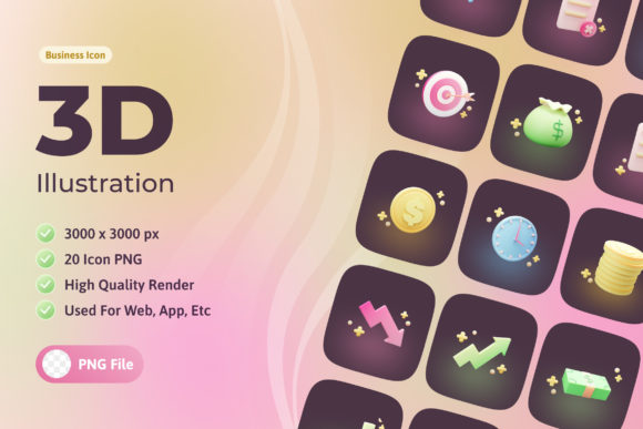 3D Icon Design in Business and Finance: Enhancing Visual Communication for Modern Applications
