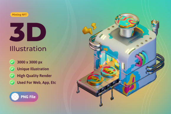 3D Illustration Minting NFT: Creative Power for Designers and Brands