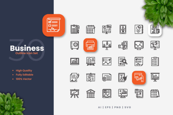 Business Icons: Elevating Design with Simplicity