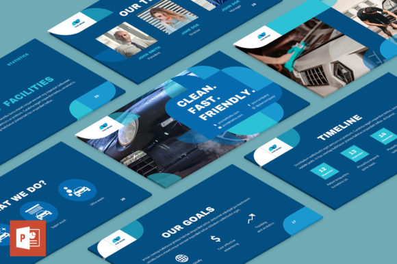 Car Wash PowerPoint Template: Streamline Your Business Presentations