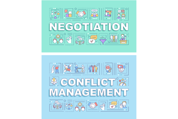 Conflict Management Banners Bundle: A Visual Tool for Workplace Harmony