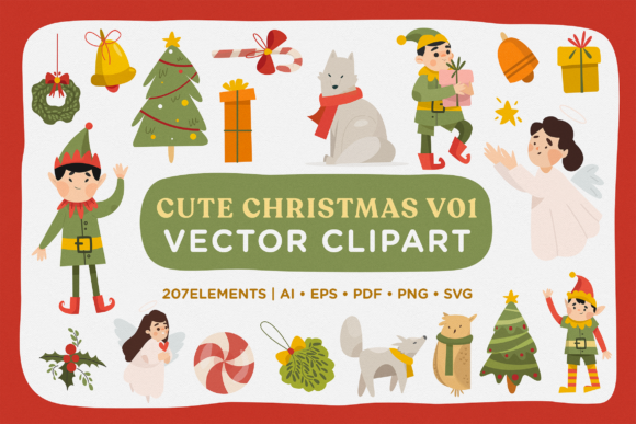 Cute Christmas Vector Clipart Pack 1: A Practical Toolkit for Creative Professionals