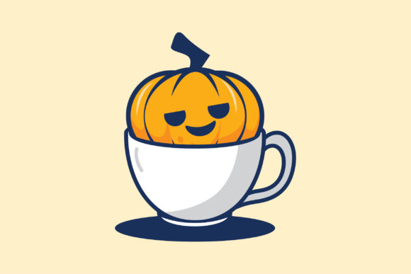 Cute Pumpkin Inside a Cup: A Strategic Design Asset for Modern Creatives