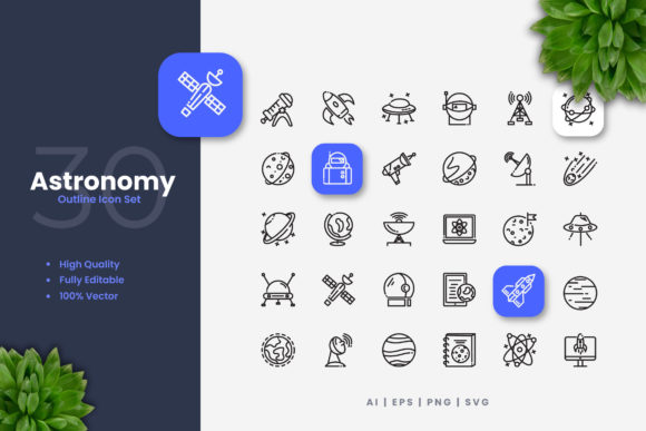 Exploring the Universe Through Astronomy Icons: A Visual Guide for Designers and Communicators