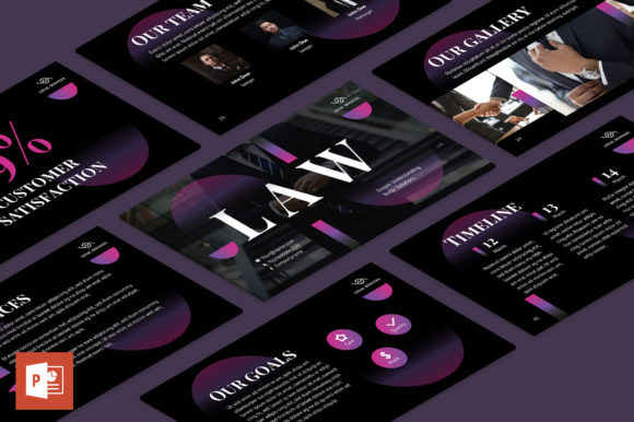 Law Company Lawyer PowerPoint Template: Streamlining Professional Presentations for Legal and Business Professionals