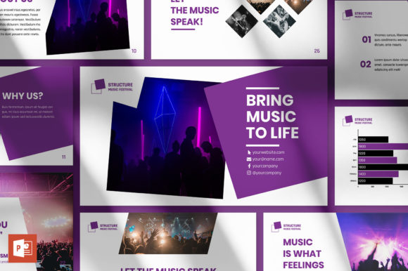 Music Festival PowerPoint Template: A Smart Solution for Dynamic Business Presentations