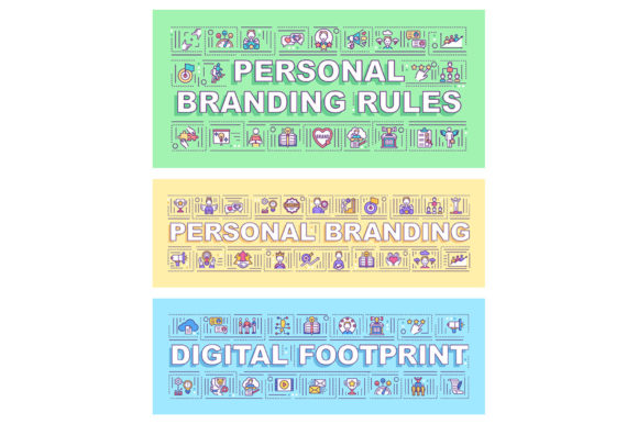 Personal Branding Word Concepts Banners