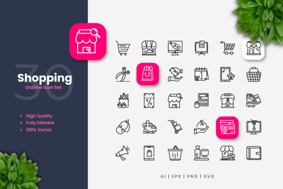 Shopping Icons: A Practical Design Resource for Versatile Visual Communication