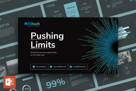 Tech Startup PowerPoint Template: Streamline Your Business Presentations with Ease